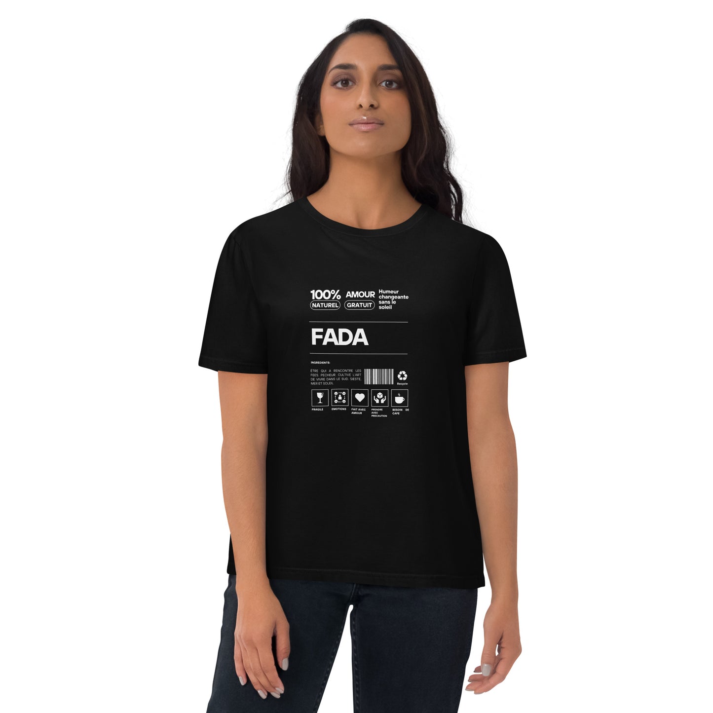 Tee shirt à manches courte homme code barre