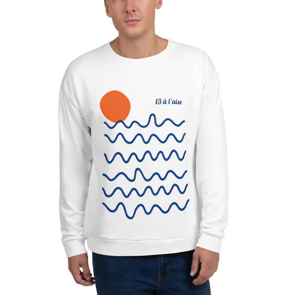 Sweat-shirt over sea - modèle méditerranée
